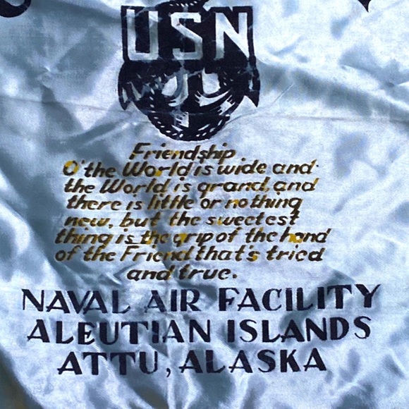 Gently Worn Vintage United States Navy Friendship Pillow Case Sham - Picture 5 of 12